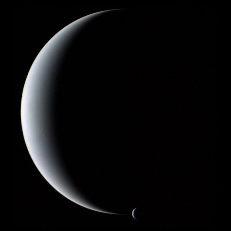 Voyagers Look at Triton, Neptune's moon