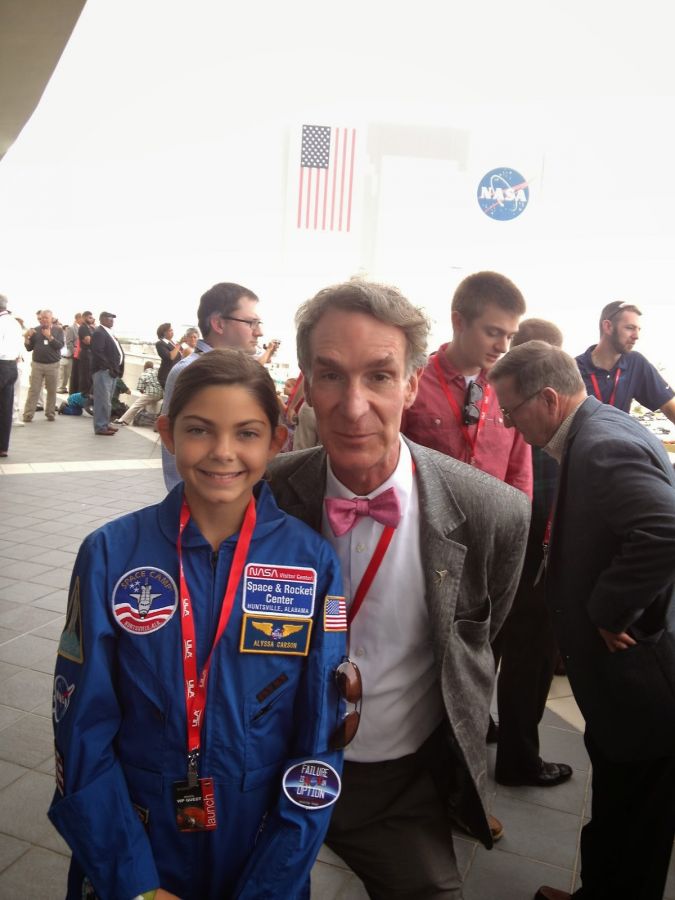 Alyssa Carson with Bill Nye the Science Guy