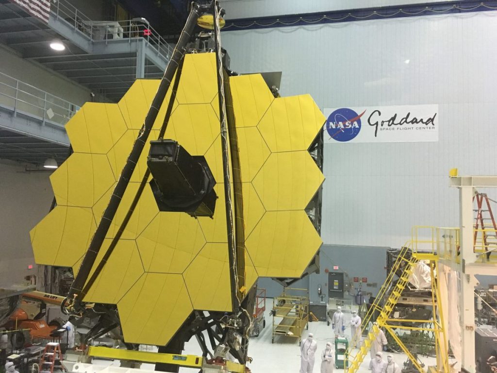 James webb space telescope - gold plated mirrors