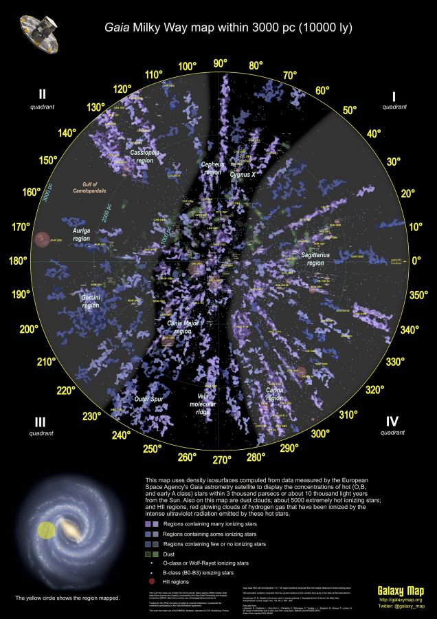Poster - ESA - Gaia map