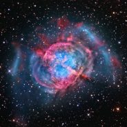 Stunning View of the Famous (M27) Dumbbell Nebula